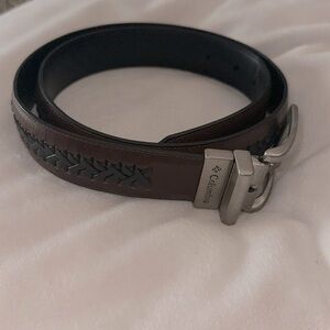 Columbia Brown Leather Belt Classic Design